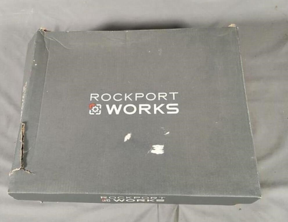 Rockport Works, Adiprene By Adidas, Black Boots,