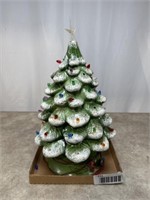 Lighted ceramic Christmas tree approximately 20”
