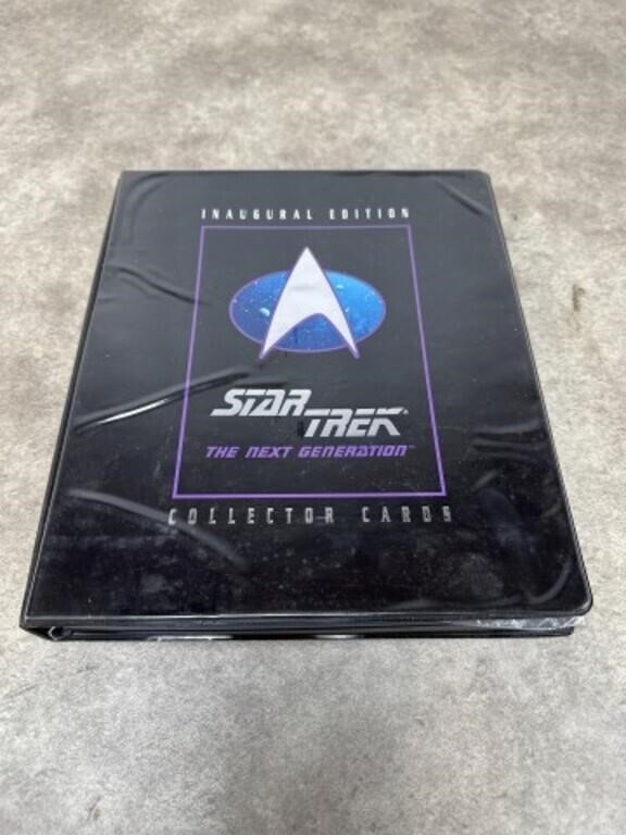 Star Trek collector cards and binder
