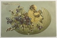 Antique Stamped German Easter Postcard PPC