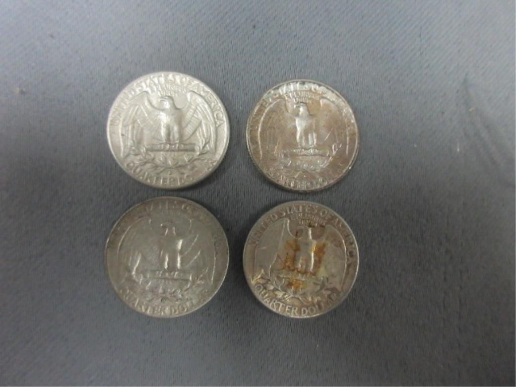 Us 25cent 1950-1963 coins.