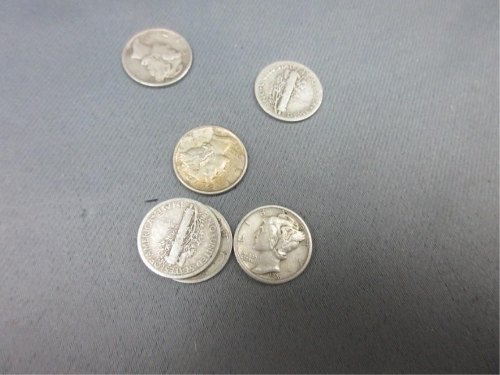 1920-1926 US dimes.
