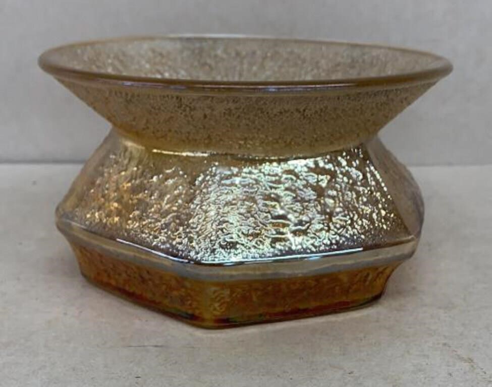 Carnival glass spittoon