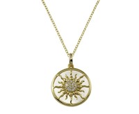 Sterling Silver MOP Sun Necklace