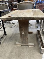 Wood Table 36"L x 28"W x 31"H As Is