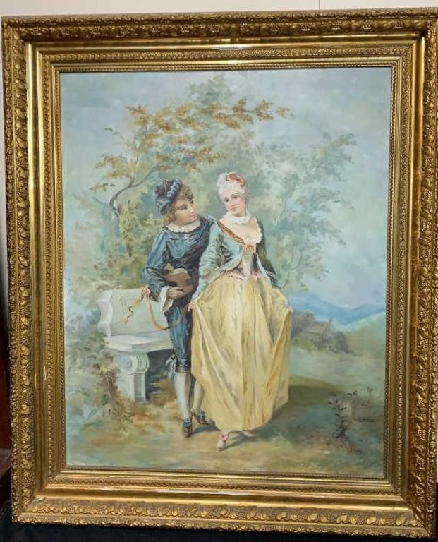 Oil on Canvas signed B. Reeve