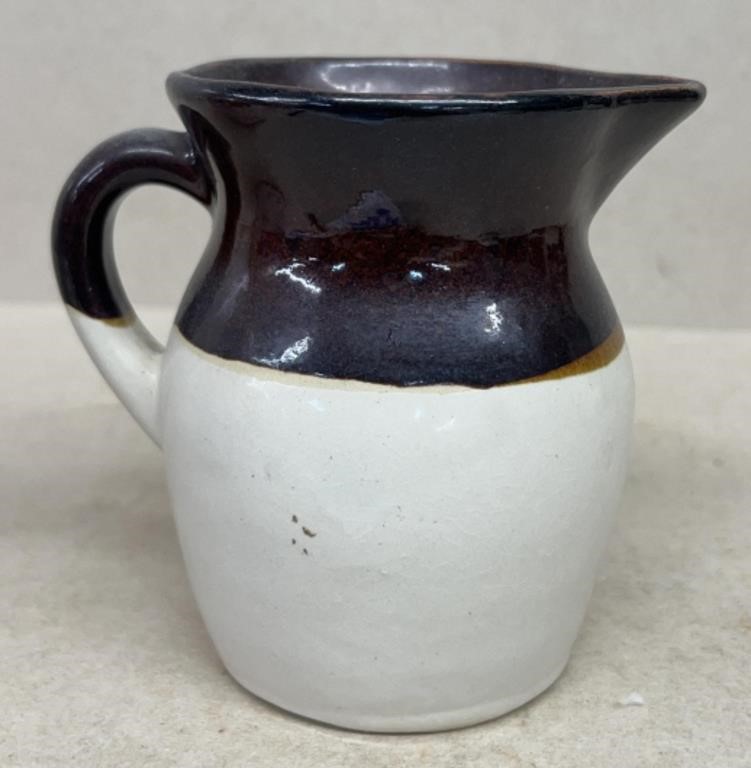 US pottery stoneware pitcher