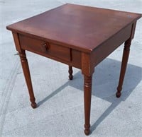 Early Cherry Nightstand w/turned legs