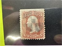 #94 GRILLED COPY W RARE LT VT CANCEL 1868 ISSUE