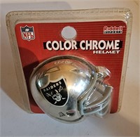 NFL Riddell Color Chrome Helmet Oakland Raiders
