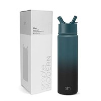 Simple Modern Water Bottle with Straw Lid Vacuum