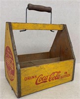 Coca-Cola wooden bottle tote