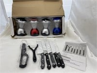 China Cutlery & 4 pc Mini Lanterns in Box