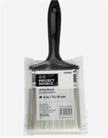 Project Source 4-in Polyester Flat Paint Brush