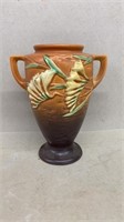 Roseville Freesia 8" dbl handle vase*has chip*