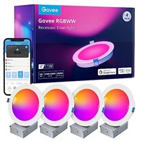 Govee 4 Inch Smart Recessed Lighting, Wi-Fi &