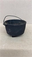 Small cast iron footed pot
