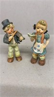 Vintage children of music figurines