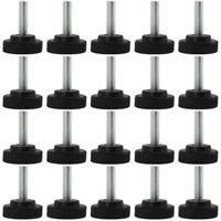 uxcell M8 x 25 x 30mm Screw on Furniture Glide