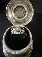 14K W&Y Gold Diamond & Sapphire Ring