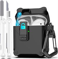 R-fun Airpods Case Cover with Automatic Secure