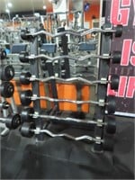 Easy curl Barbell Weight Station 10-50Kg & Rack