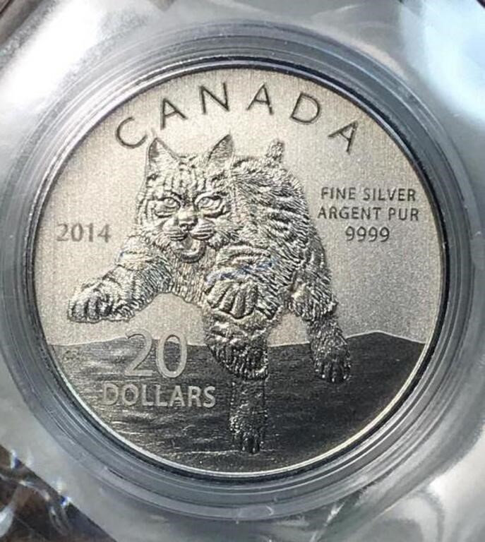 2014 $20 Silver Coin - Tax Exempt