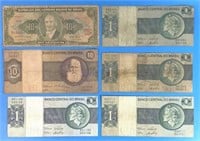6 Banco Do Brasil Banknotes