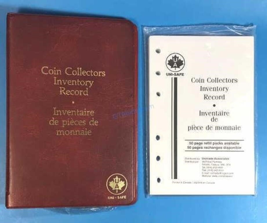 Coin Collector Inventory Book