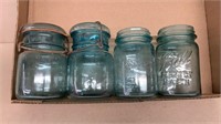 Blue ball jars