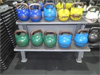 Australian Barbell Co Kettle Bell Rack & Weights