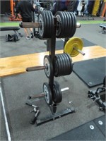 Plate & Barbell Weight Tree Station
