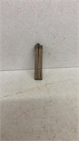Miniature folding ruler