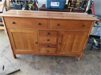 VERMONT Furniture 60" Wood Sideboard Cabinet NICE