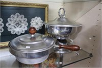 ALUMINUM CHAFING DISH AND WARMING STAND