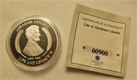 American Mint Life of Lincoln Abraham Lincoln Coin