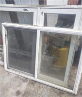 (2) Large Aluminum Windows