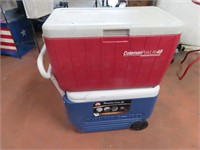 (2) used 24" COLEMAN Coolers