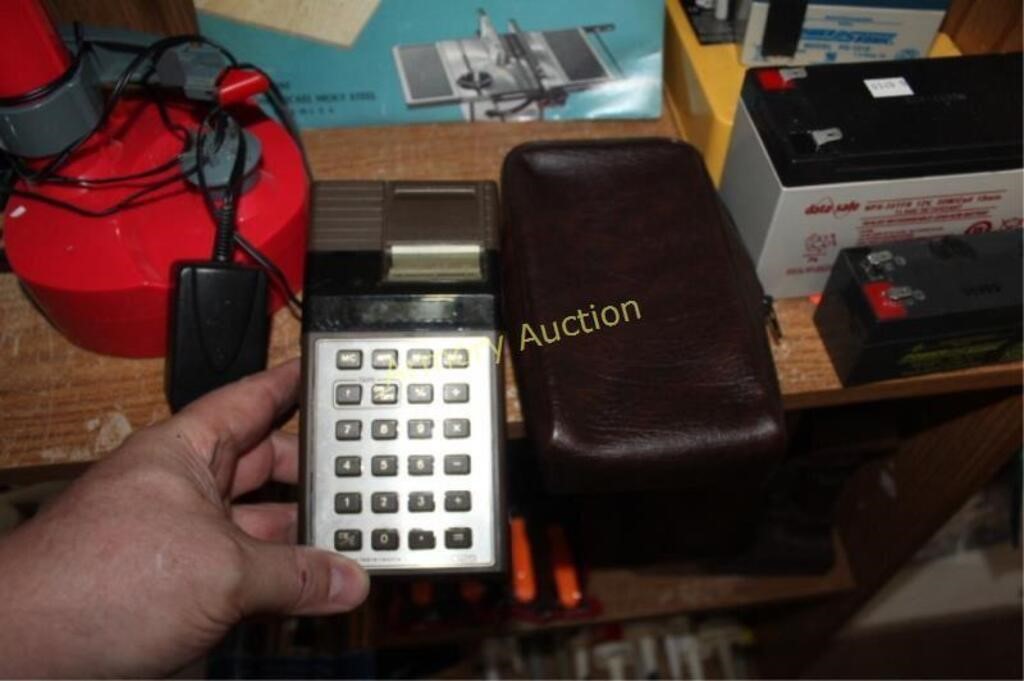VINTAGE CALCULATOR AND POUCH