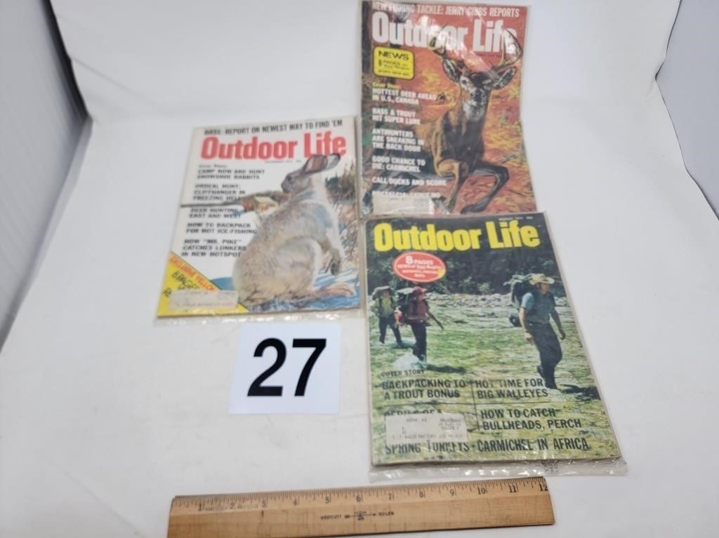 1974 Outdoor Life Magazines