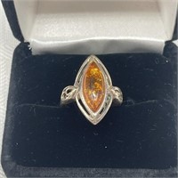 Sterling & Markasite Stone Ring
