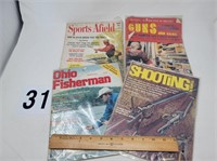 Vintage guns and fishing Magazines