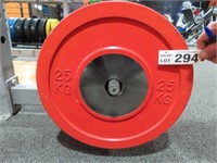 2 Rubberised 25Kg Weight Plates