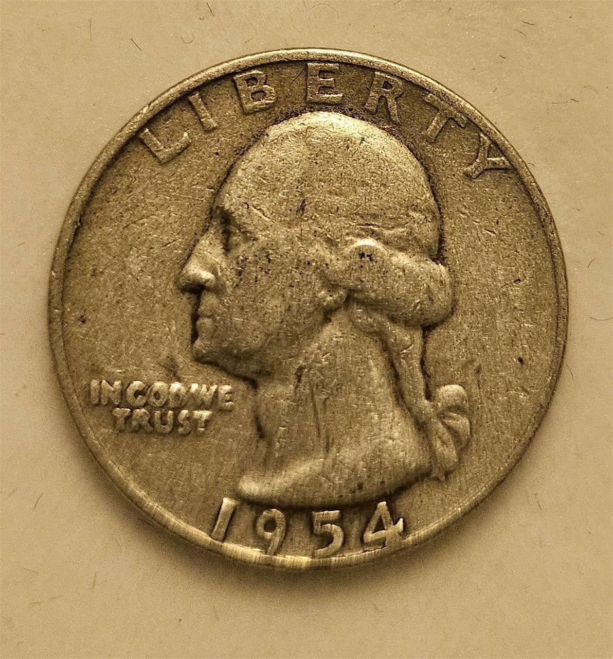 1954 D Silver Quarter