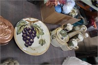 HAND PAINTED POTTERY SET
