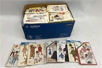 Box of Vintage Sewing Patterns