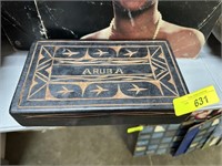 CARVED ARUBA JEWELRY BOX