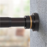 48-80in Spring Tension Curtain Rod