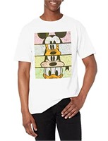 Disney Men's Characters Crew Crop T-Shirt, White,