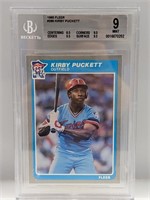 1985 Fleer #286 Kirby Puckett Rookie BGS 9